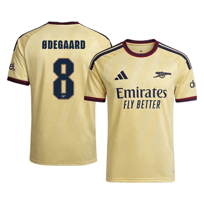 Versão do Jogador ØDEGAARD #8 Arsenal Terceira Futebol Camisas 2026/27 Amarelo - UCL