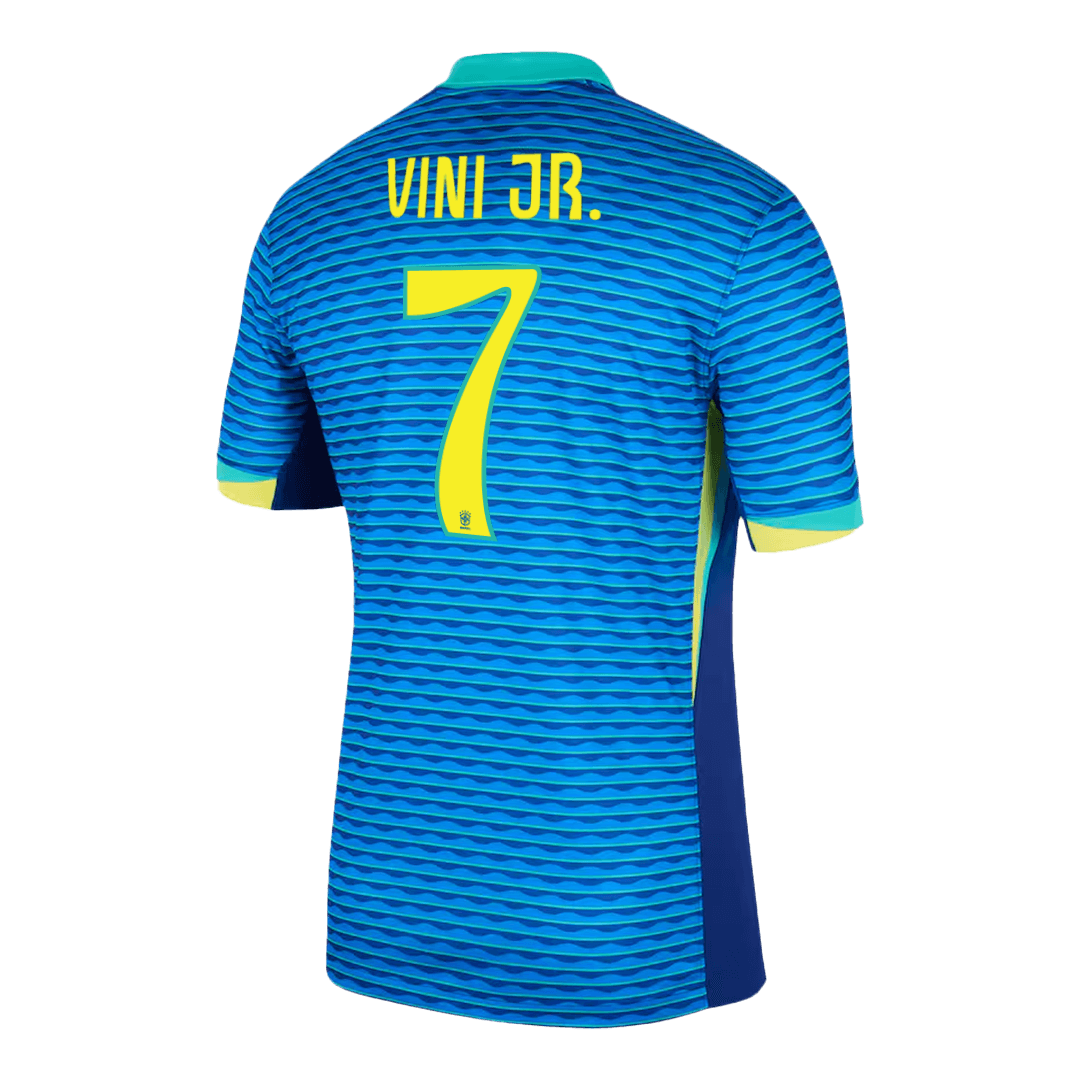 VINI JR. Camisola de futebol do Brasil no 7 fora de casa personalizada 2024