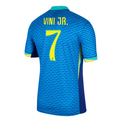 VINI JR. Camisola de futebol do Brasil no 7 fora de casa personalizada 2024