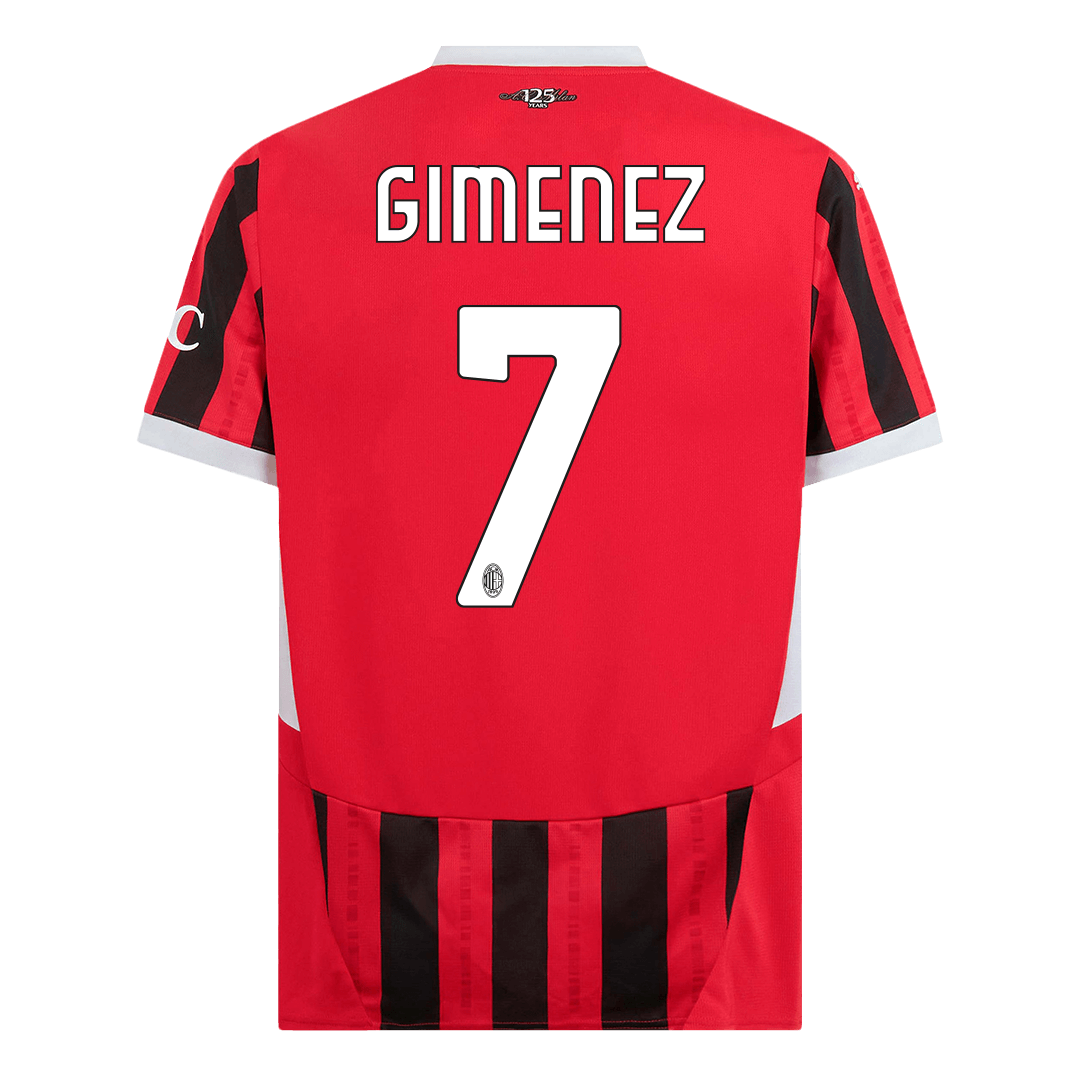 AC Milan GIMENEZ #7 Soccer Jersey Home Custom Shirt 2024/25