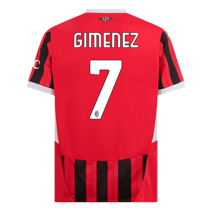 AC Milan GIMENEZ #7 Soccer Jersey Home Custom Shirt 2024/25