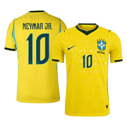 Versão do Jogador NEYMAR JR. #10 Brazil Casa Copa do Mundo Futebol Camisas 2026 Amarelo