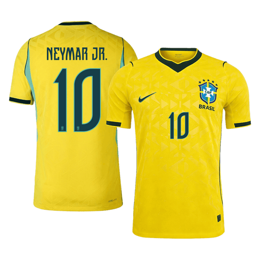 Versão do Jogador NEYMAR JR. #10 Brazil Casa Copa do Mundo Futebol Camisas 2026 Amarelo