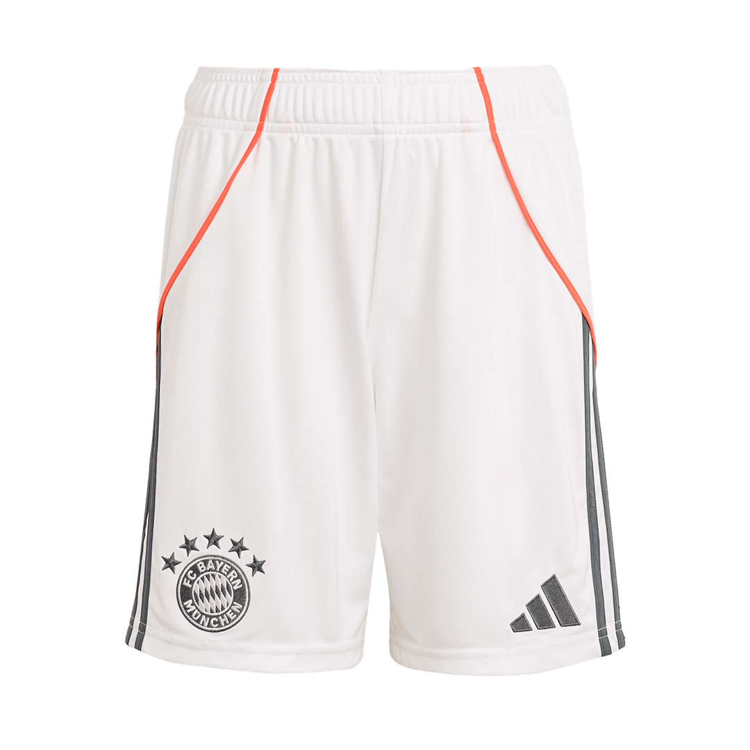 Bayern Munich 
 Fora 
 Camisa 
Conjunto (Camisa + Calções + Meias) 
2025/26 
 Branco