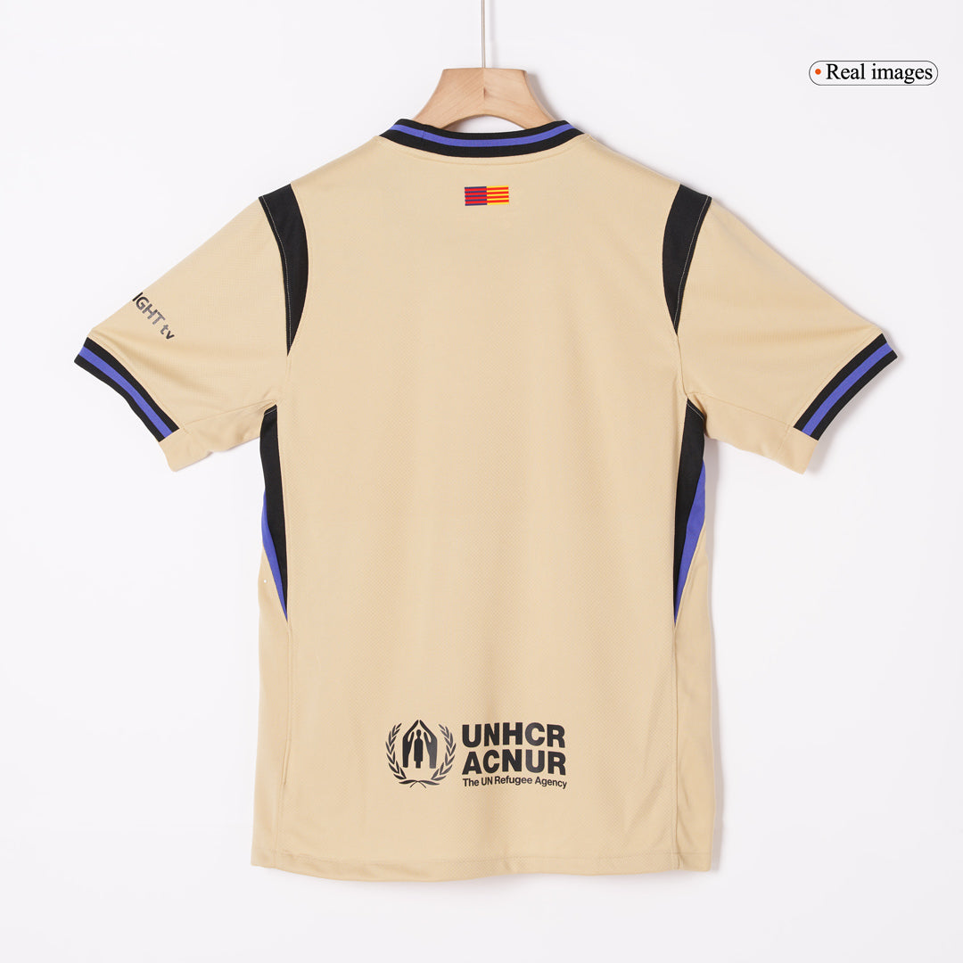 LAMINE YAMAL #10 Barcelona Fora Camisa 2025/26- Amarelo
