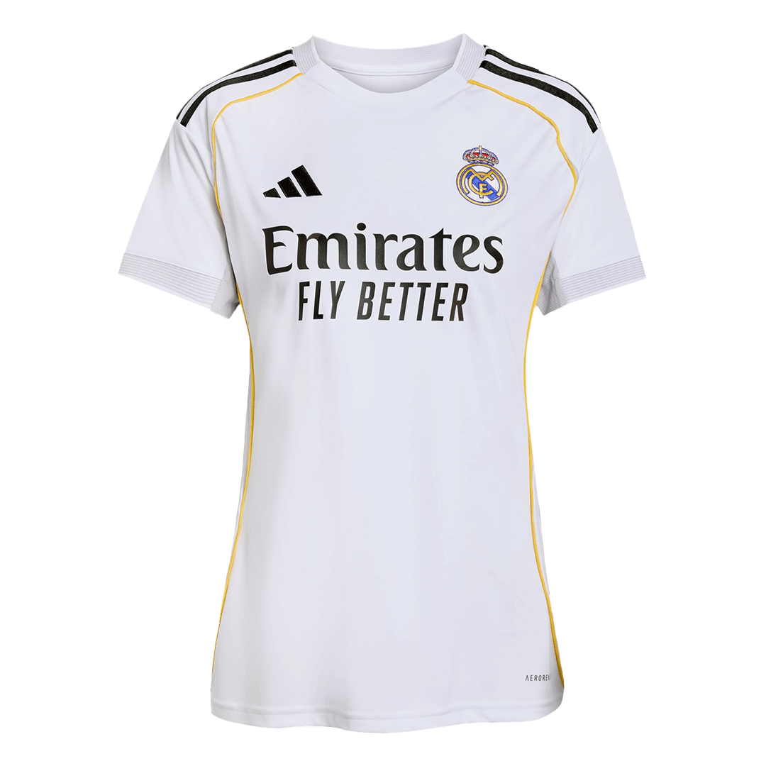 Mulheres Real Madrid Casa Futebol Camisa 2025/26 Branco