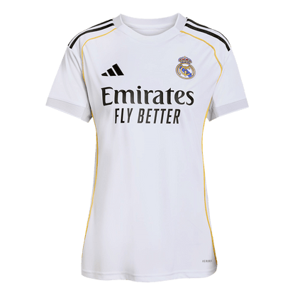 Mulheres Real Madrid Casa Futebol Camisa 2025/26 Branco