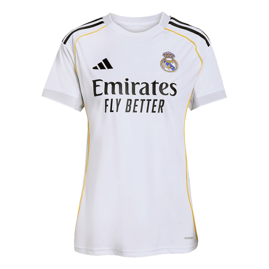 Real Madrid Casa Camisola Feminina 2025/26 Branca