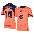 Jogadoras RASHFORD #14 Barcelona Fora Terceira UCL Futebol Camisas 2025/26