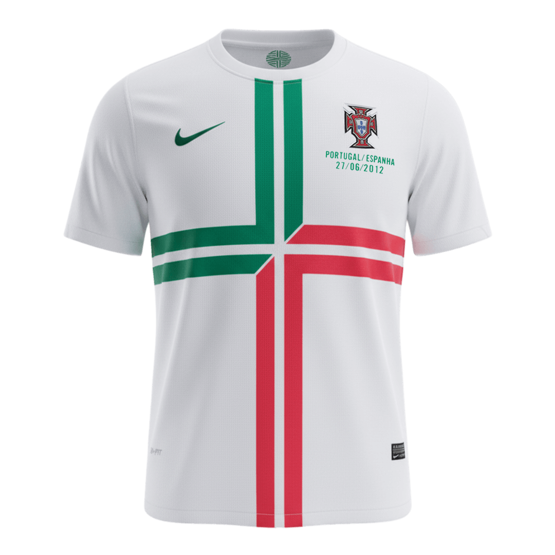 Retrô Portugal Fora Camisa 2012 Branco