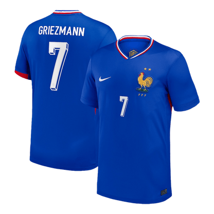 Camisola de futebol GRIEZMANN #7 França Home personalizada 2024