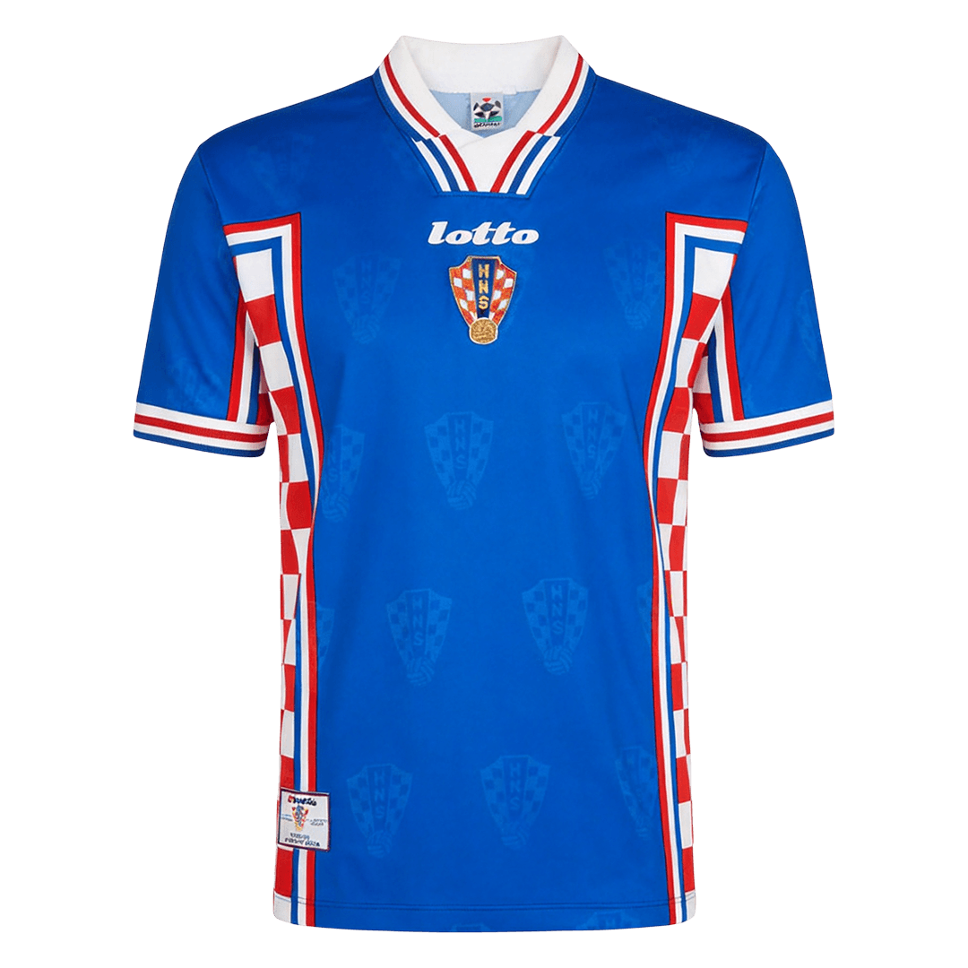 Retrô Croatia Fora Camisa 1998 Azul