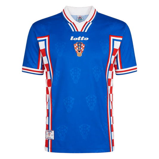 Retrô Croatia Fora Camisa 1998 Azul