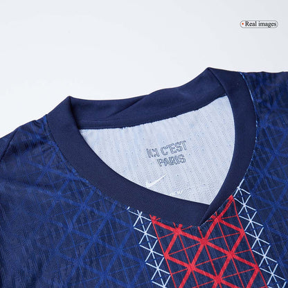 Jogador JOÃO NEVES #87 PSG Casa Futebol Camisas 2025/26 Marinha