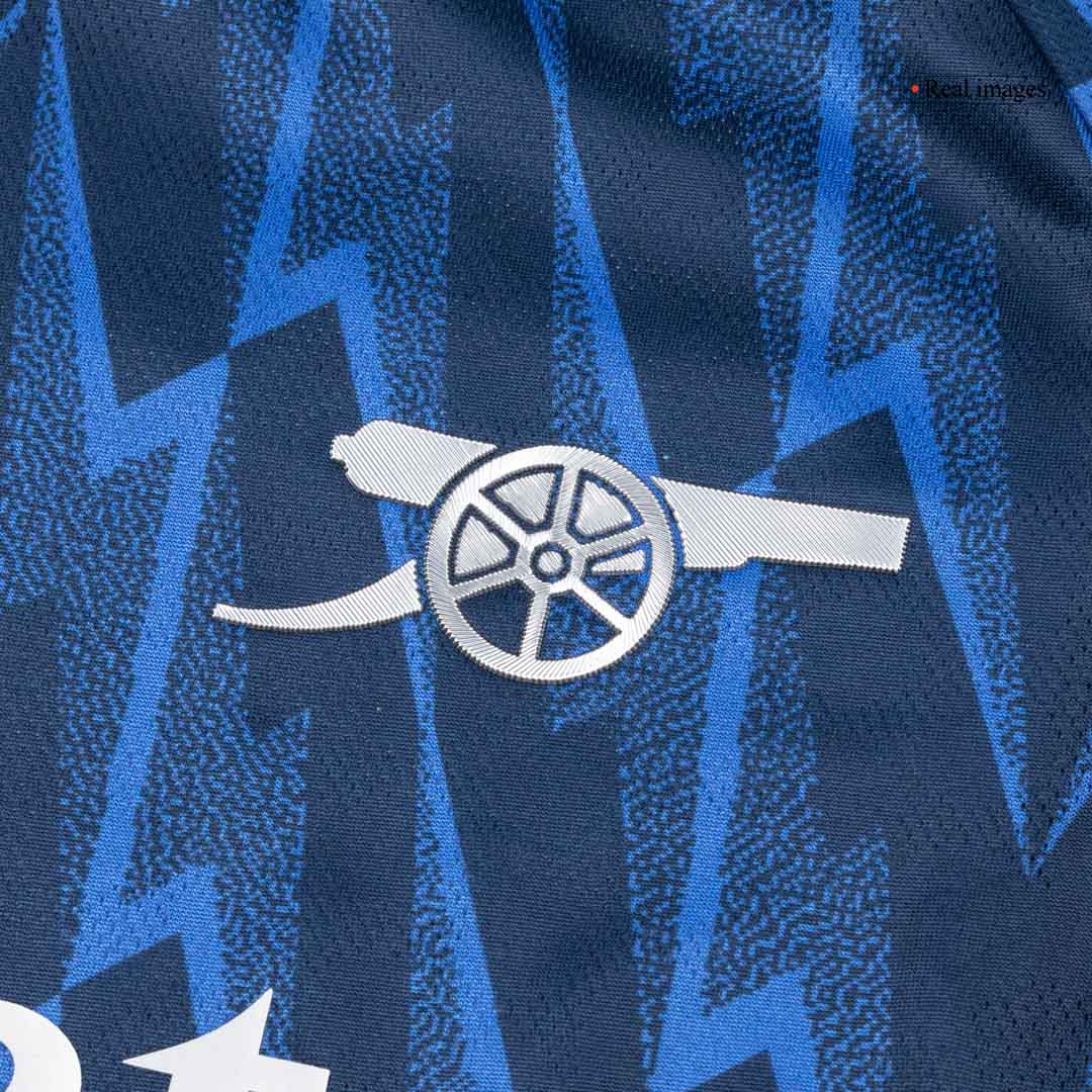 Autêntico ØDEGAARD #8 Arsenal Fora Futebol Camisas 2025/26 Azul