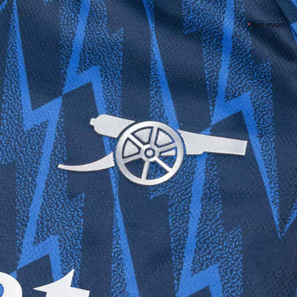 Autêntico ØDEGAARD #8 Arsenal Fora Futebol Camisas 2025/26 Azul