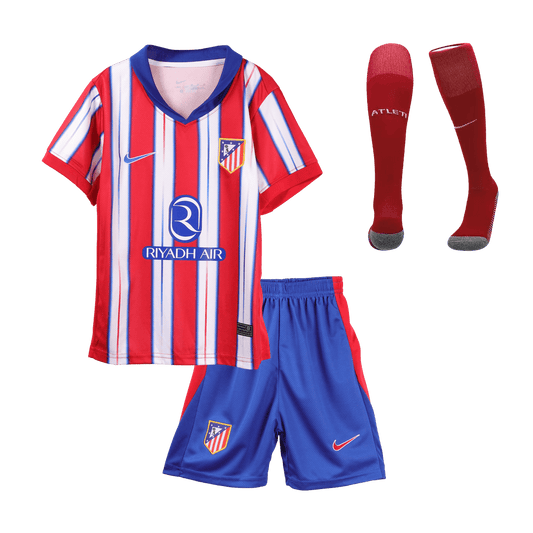 Kids Atl¨¦tico de Madrid Custom Home Kits de futebol completos
2024/25