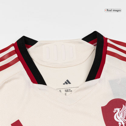 Autêntico ISAK ##9 Liverpool Fora Futebol Camisas 2025/26 Branco