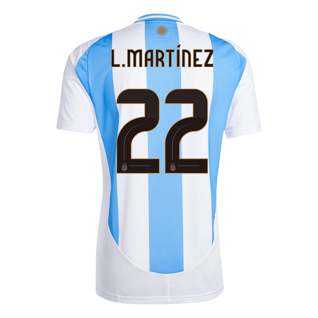 Camisola de futebol L.MART?NEZ #22 Argentina Home 2024