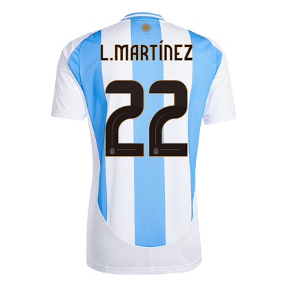 Camisola de futebol L. MARTINEZ #22 Argentina Home 2024