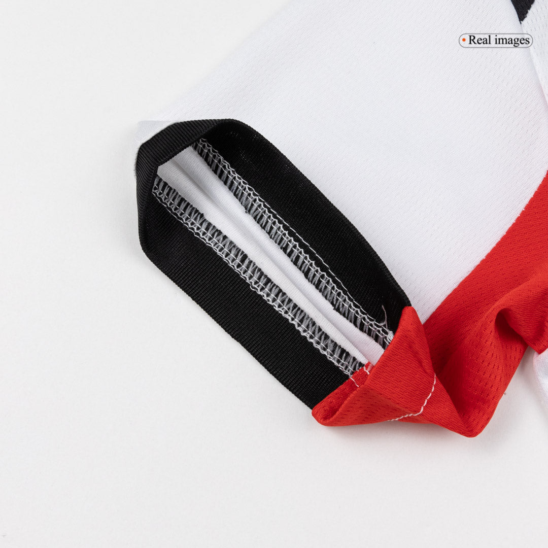 AC Milan Infantil 
 Fora Futebol Camisa Conjunto (Camisa+Shorts+Meias) 2025/26 Branco