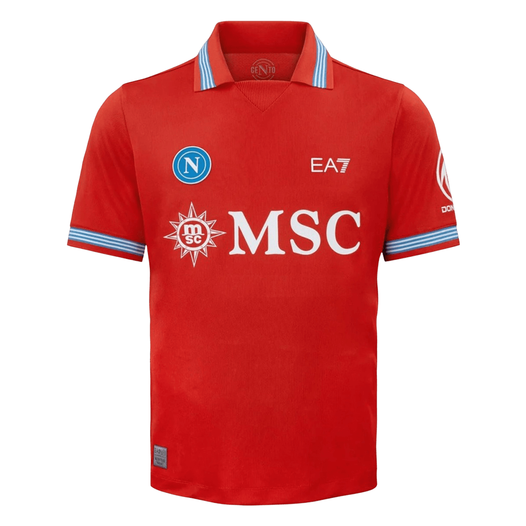 Versão do Jogador Napoli Terceira Futebol Camisas 2026/27 Vermelho
