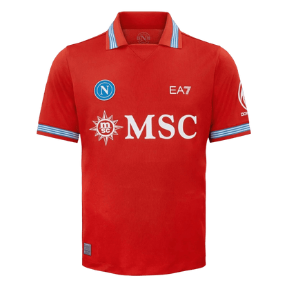 Versão do Jogador Napoli Terceira Futebol Camisas 2026/27 Vermelho