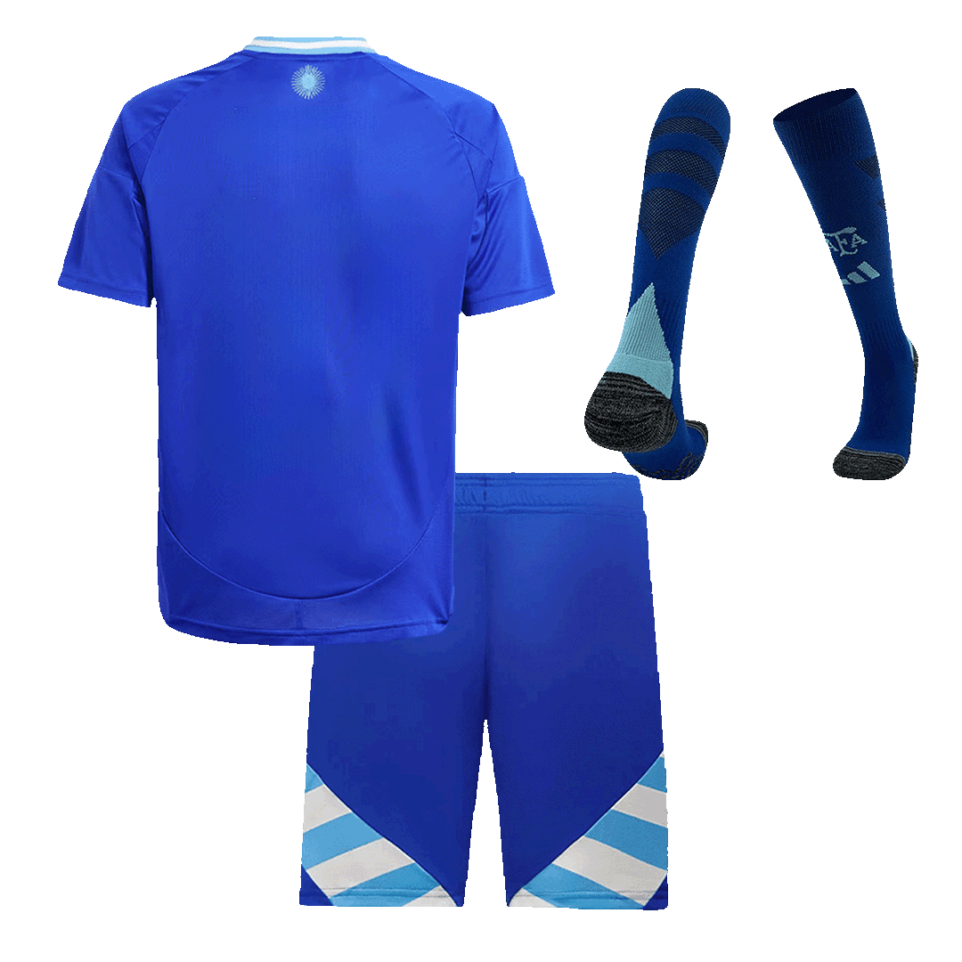 Kits de futebol completos personalizados para crianças Argentina 2024