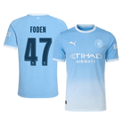 Versão do Jogador FODEN #47 Manchester City Casa Futebol Camisas 2026/27 Azul - UCL
