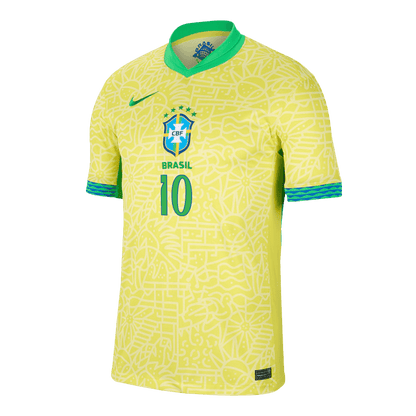 Camisola de futebol RODRYGO #10 Brasil Home personalizada 2024