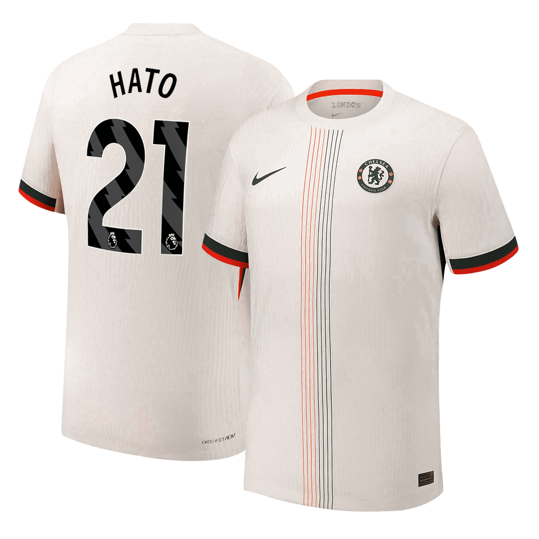 Autêntico HATO #21 Chelsea Fora Futebol Camisas 2025/26 Branco