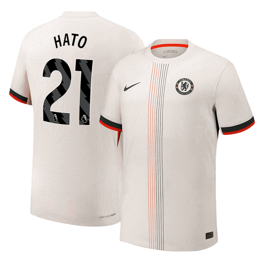 Autêntico HATO #21 Chelsea Fora Futebol Camisas 2025/26 Branco