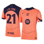 Jogadoras F.DE JONG #21 Barcelona Fora Terceira UCL Futebol Camisas 2025/26