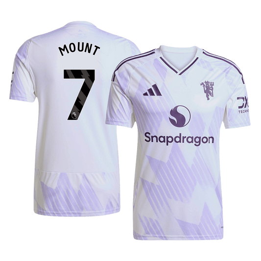 MOUNT #7 Manchester United Fora Camisa 2025/26 Branco