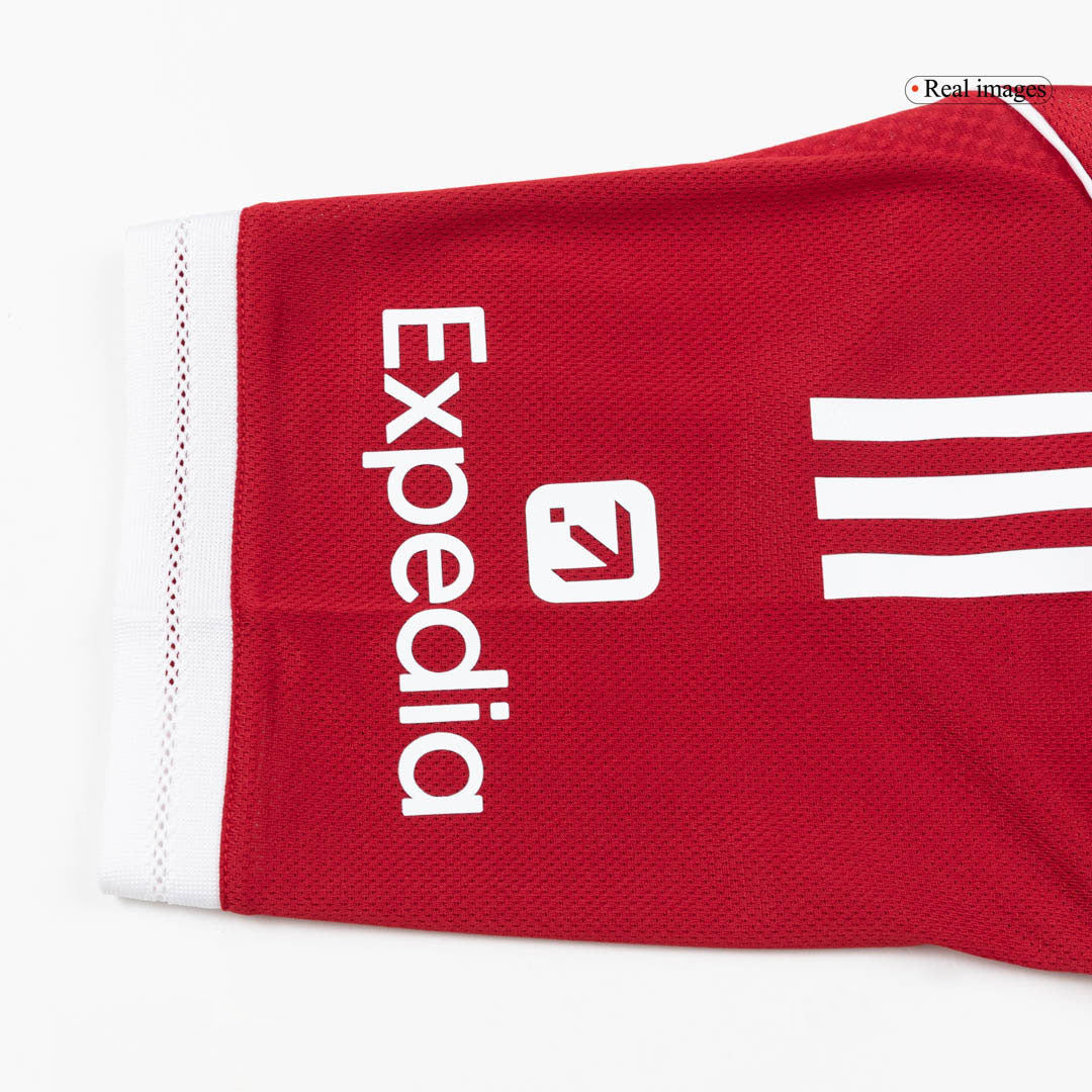Autêntico ISAK #9 Liverpool Casa UCL Futebol Camisas 2025/26 Vermelho - UCL