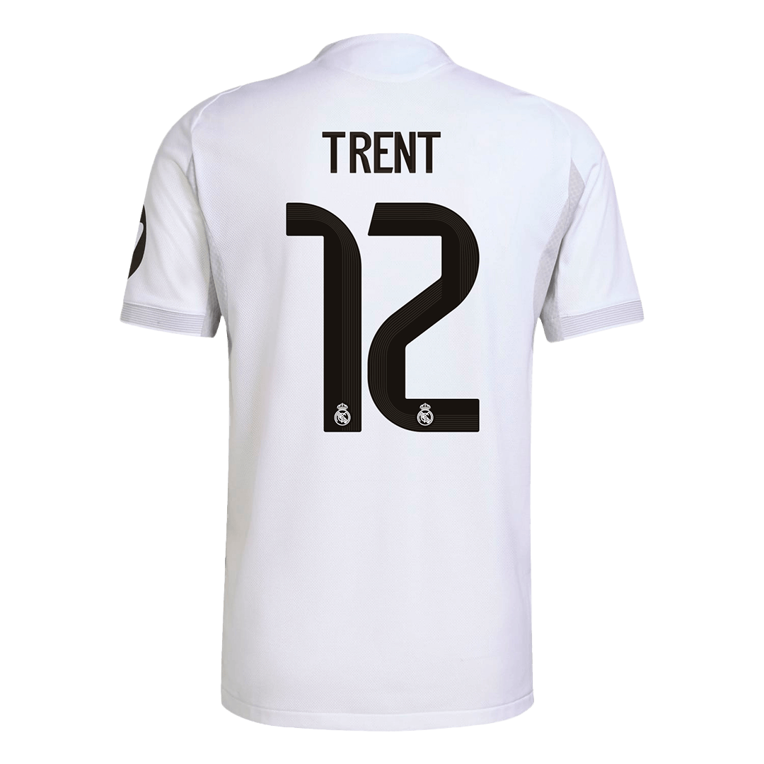 Autêntico TRENT #12 Real Madrid Casa Futebol Camisas 2025/26 Branco