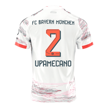 UPAMECANO #2 Bayern Munich Fora Camisa 2025/26 Branco