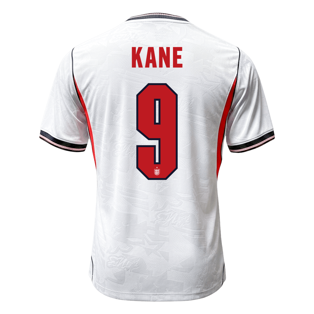 Versão do Jogador KANE #9 England Casa Copa do Mundo Futebol Camisas 2026 Branco