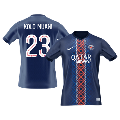 【Super Qualidade】KOLO MUANI #23 PSG
 Casa Futebol Camisa 2025/26 Marinha