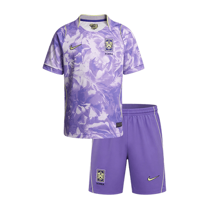 South Korea Infantil 
 Fora Copa do Mundo World Cup Futebol Camisa 2026 Roxo