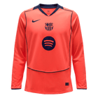 Barcelona Terceira Manga comprida Camisa 2025/26 Laranja