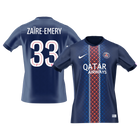 【Super Qualidade】ZAïRE EMERY #33 PSG
 Casa Futebol Camisa 2025/26 Marinha