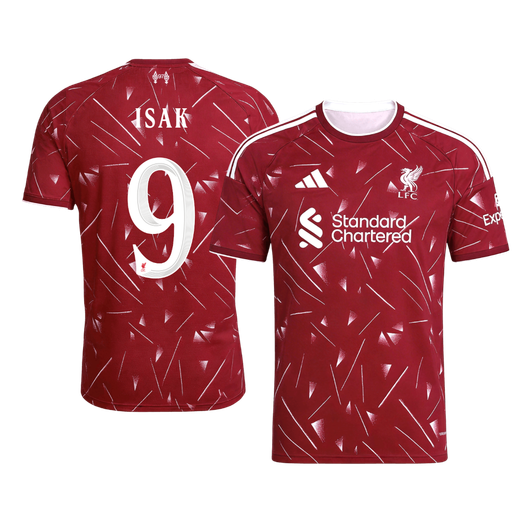 【Super Qualidade】ISAK #9 Liverpool
 Casa UCL Futebol Camisa 2026/27 Vermelho