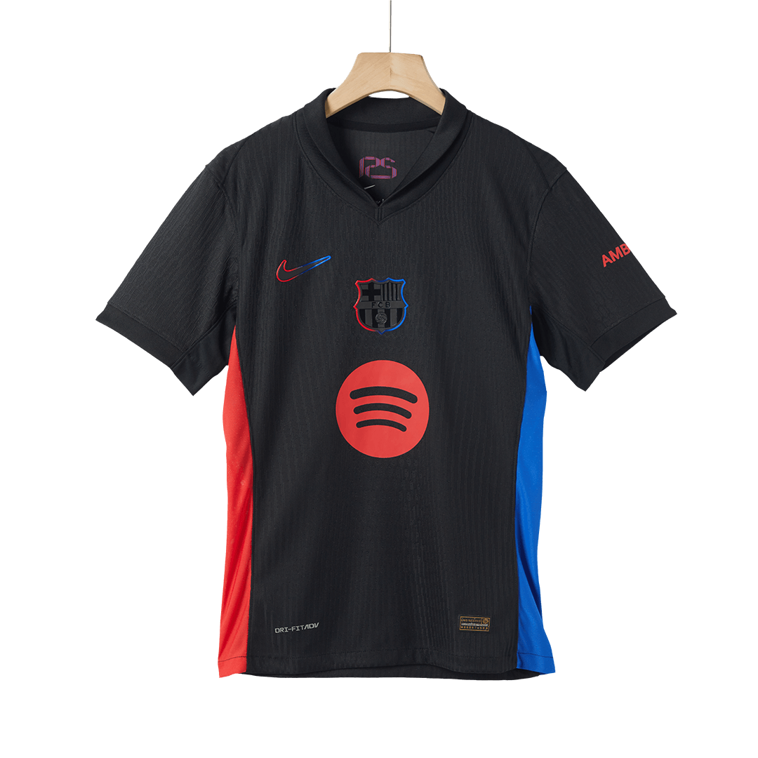 Camisola de Futebol Autêntica do Barcelona Away 2024/25 - Logotipo Spotify sem Texto