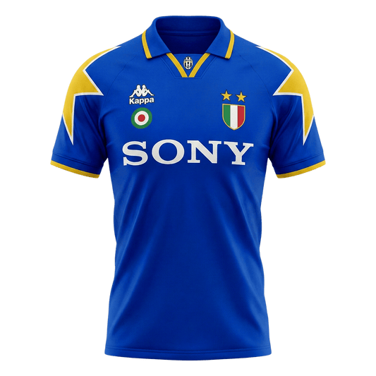 Retrô Juventus Fora Camisa 1995/96 Azul