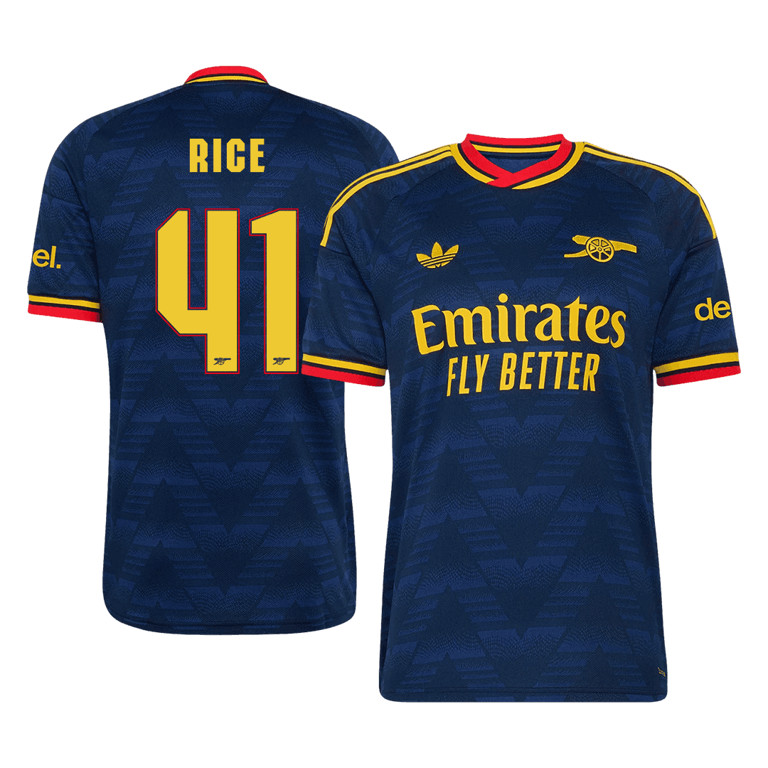 RICE #41 Arsenal Fora Camisa 2026/27 Azul UCL