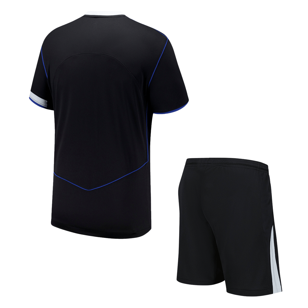 Chelsea Fora Terceira Camisa Conjunto(Camisa+Calções) 2025/26 Preto