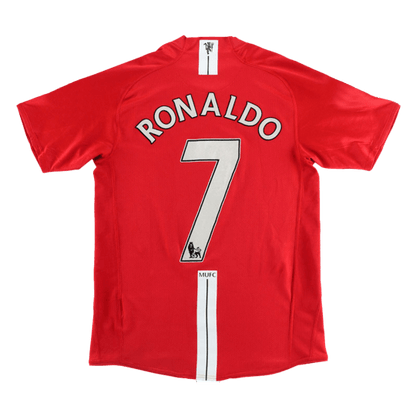 RONALDO #7 Camisola Manchester UnitedCamisola de futebol personalizada 2007/08