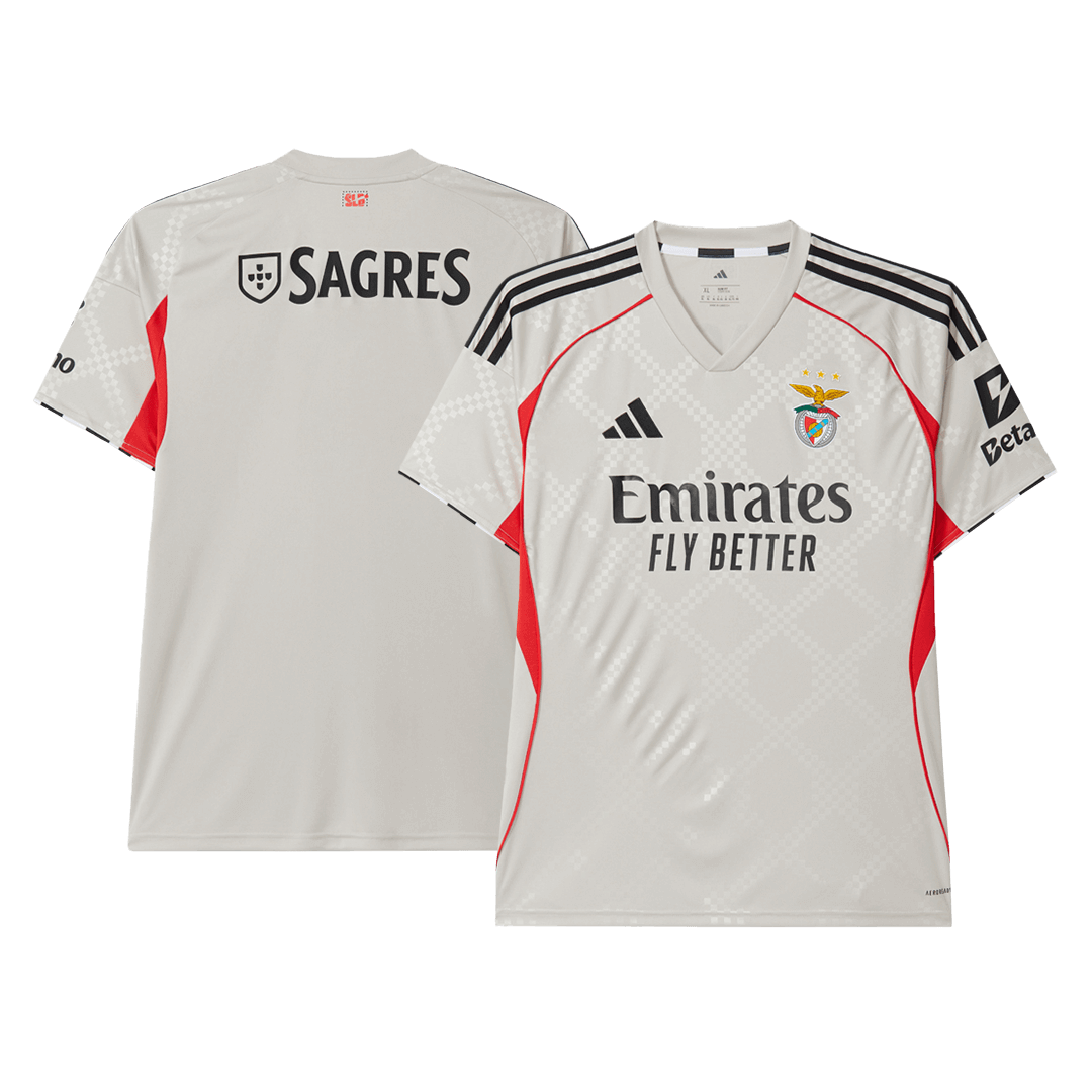 Benfica Fora Camisa 2025/26 bege
