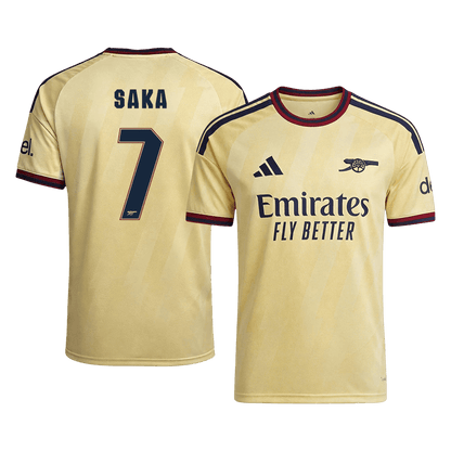 SAKA #7 Arsenal Terceira Camisa 2026/27 Amarelo UCL